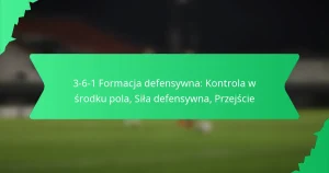 3-6-1 Formacja defensywna: Kontrola w środku pola, Siła defensywna, Przejście
